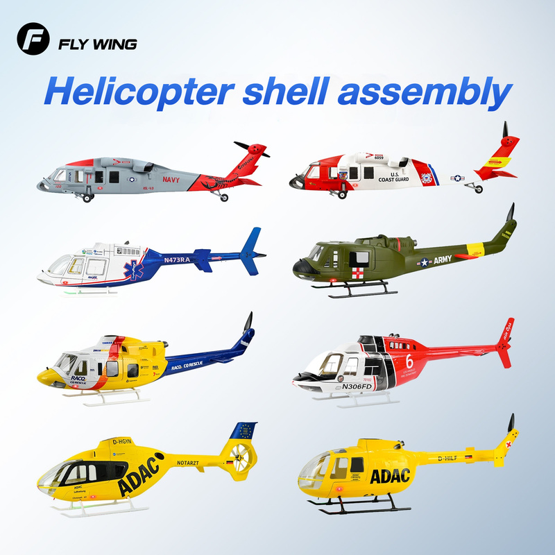 Rc Helicopter Large - FLYWING Klasse 470 Black Hawk RC