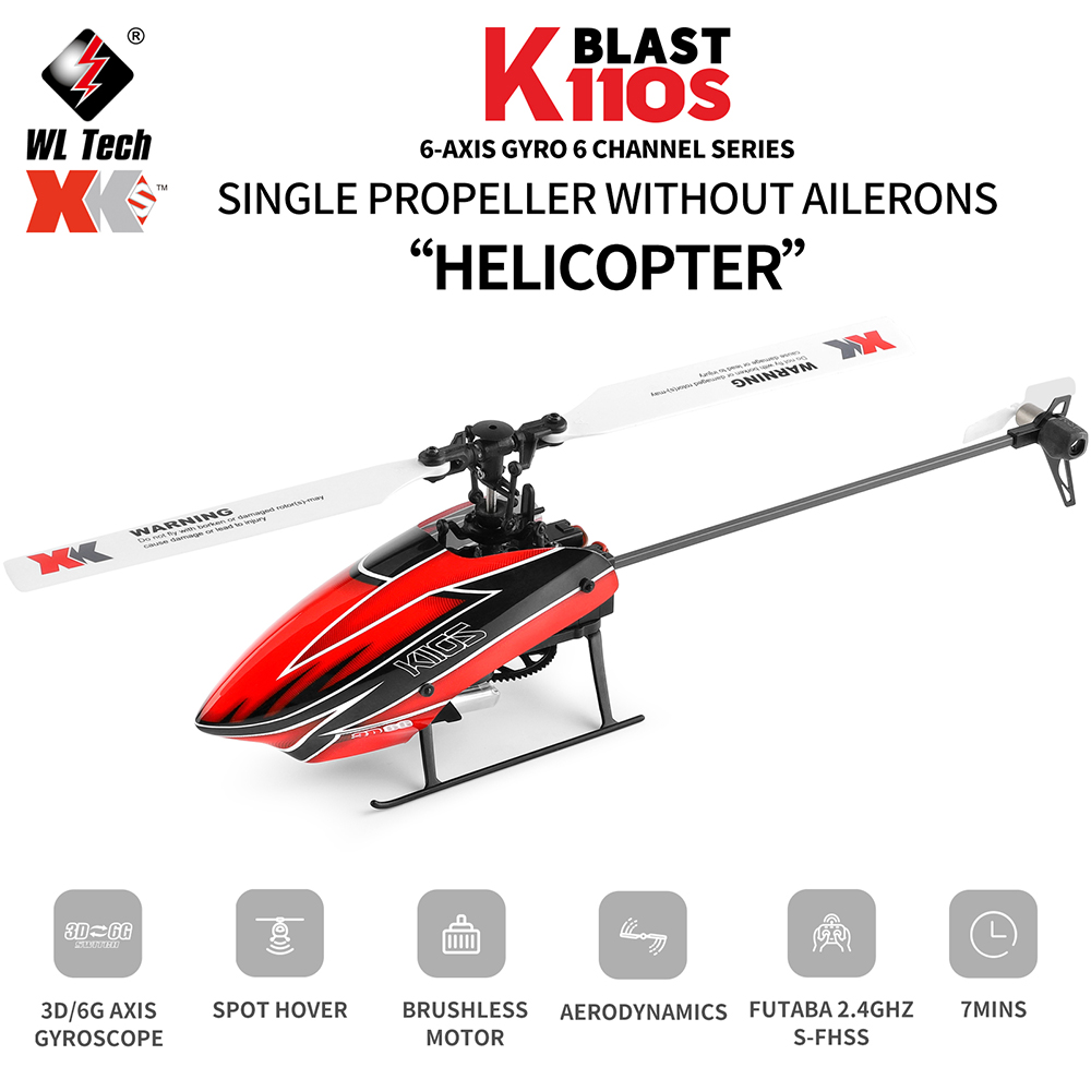 Rc Helicopter Nitro - Wltoys Xk K 110S 6ch 3d