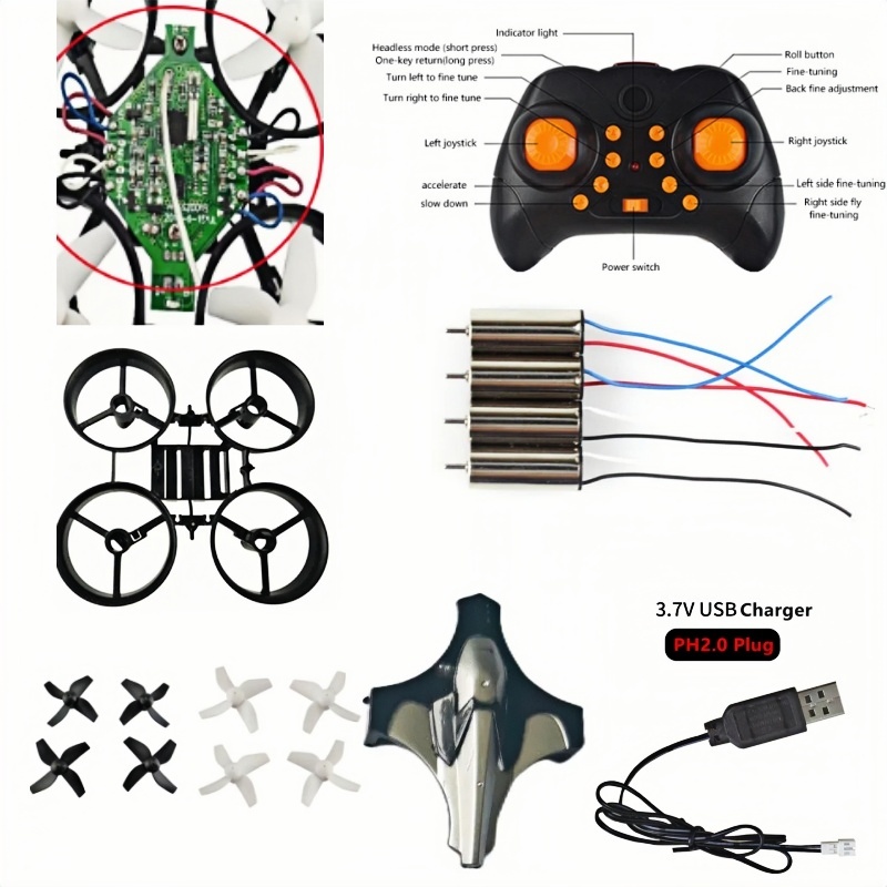 Rc Helicopter Tool Kit - Complete DIY Drone Kit 2.4G 6Axis