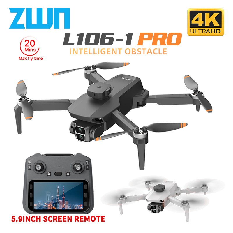 Rc Helicopter Case - L106-1PRO GPS Professionele Drone Met 4K