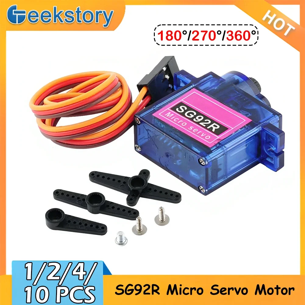 Rc Helicopter Servo - 1/2/4/10 stuks SG92R 9g micro-analoog servomotor,