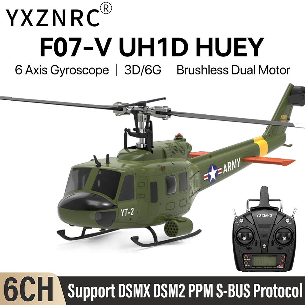 Rc Helicopter Gyro - Nieuwe YUXIANG RC Helikopter F07-V UH-1