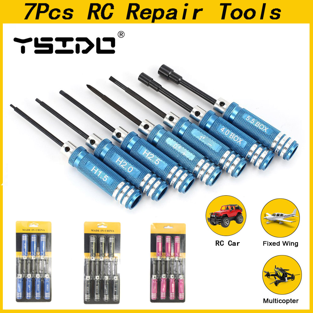 YSIDO 7 Stuks 1.5 2.0 2.5mm He - Rc Helicopter Tool Kit recensie en prijs